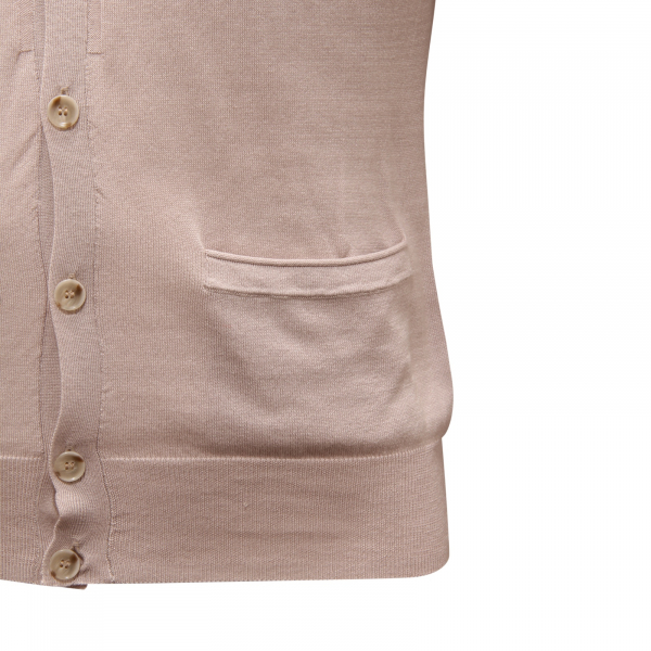 M4554 GILET UOMO PAOLO PECORA MAN SILK/COTTON SLEEVELESS SWEATER