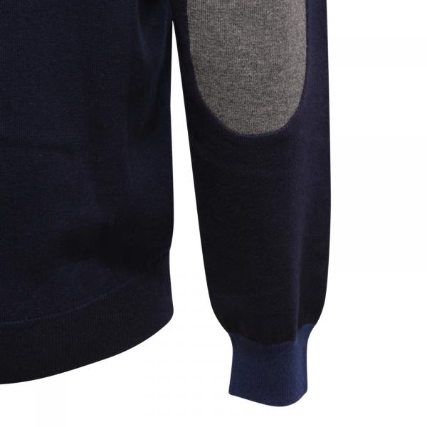 M4925 MAGLIONE UOMO SUN 68 MAN WOOL/COTTON SWEATER BLUE