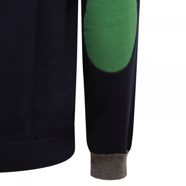 M4934 MAGLIONE UOMO SUN 68 MAN WOOL/COTTON SWEATER BLUE