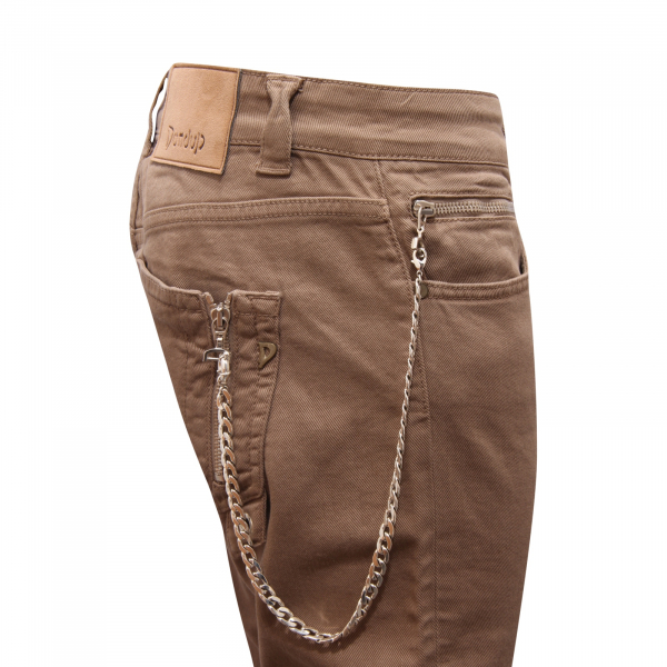 M5196 JEANS DONNA DONDUP THIA WOMAN GARMENT DYED TROUSERS GREEN