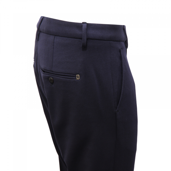 M5244 PANTALONE UOMO DONDUP GAUBERT JERSEY MAN TROUSERS BLUE