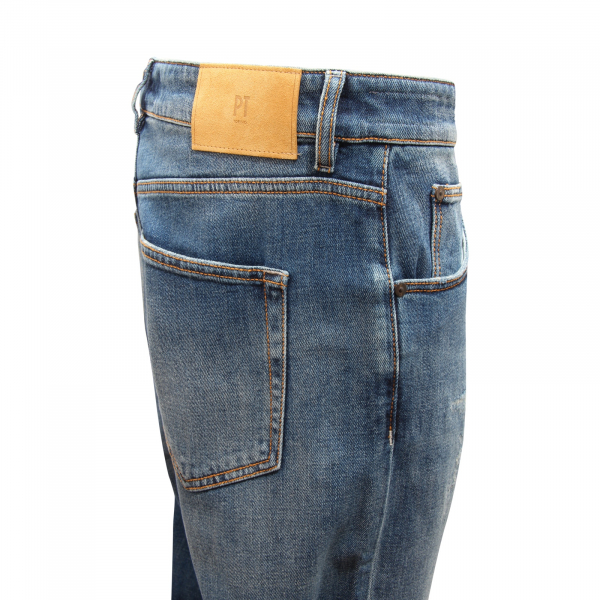 M5435 JEANS UOMO PT TORINO TAPERED MAN DENIM TROUSERS