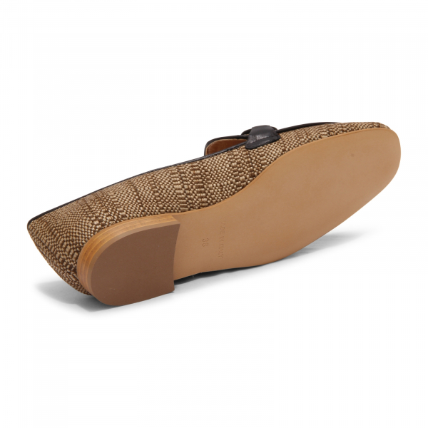 M5595 MOCASSINO DONNA ROBERTO FESTA WOMAN RAFFIA LOAFER