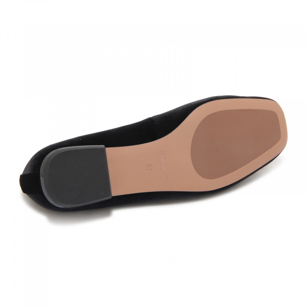 M5667 MOCASSINO DONNA EMANUELLE VEE WOMAN VELVET LOAFER BLACK