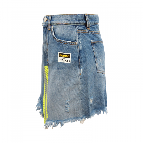 M5758 GONNA DONNA PINKO STRIATUS WOMAN DENIM SKIRT