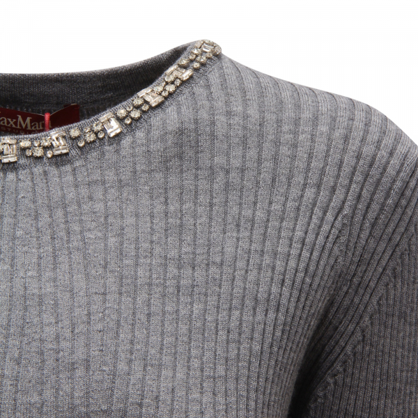 M5921 MAGLIONE DONNA MAXMARA STUDIO WOMAN SWEATER GREY 