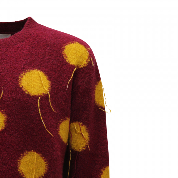M6046 MAGLIONE UOMO AMARÁNTO MAN WOOL/CASHMERE SWEATER