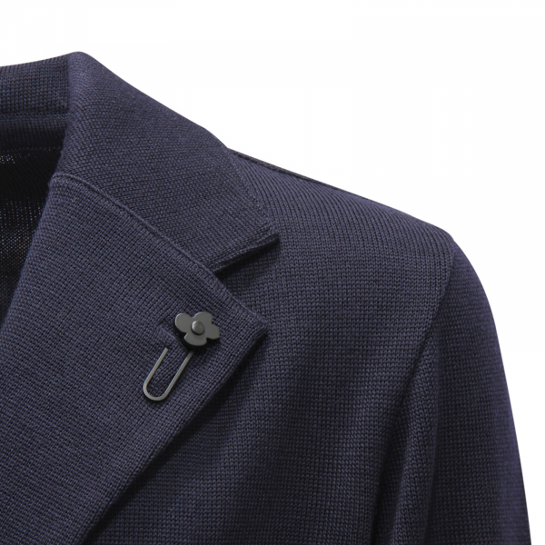 M6179 GIACCA IN MAGLIA UOMO LARDINI MAN WOOL JACKET BLUE