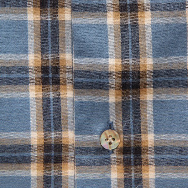 M6290 CAMICIA UOMO MAZZARELLI GREEN STONE SLIM MAN FLANNEL SHIRT