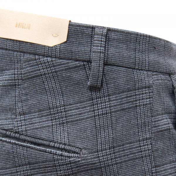 M6383 PANTALONE UOMO BRIGLIA SLIM MAN GLEN CHECK TROUSERS