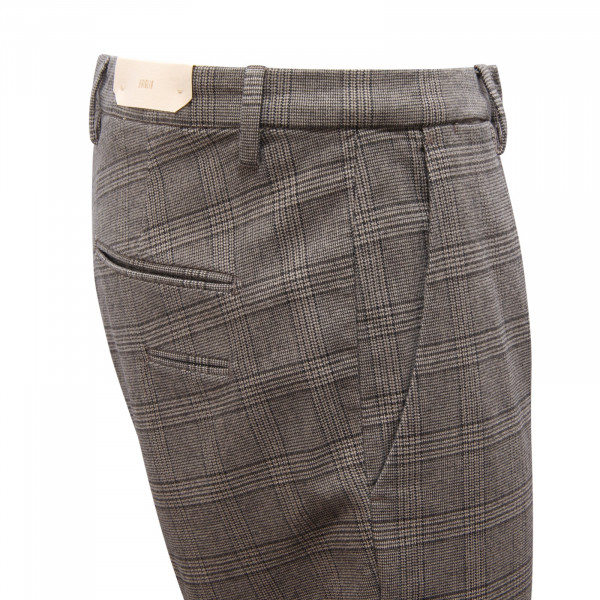 M6453 PANTALONE UOMO BRIGLIA SLIM MAN GLEN CHECK TROUSERS