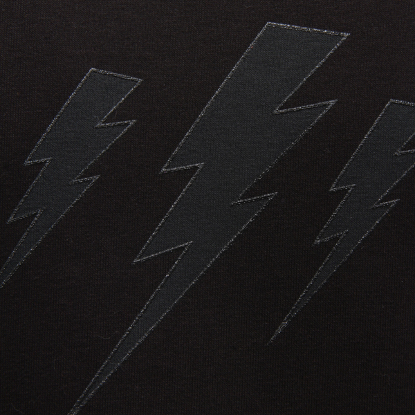 M6802 FELPA UOMO NEIL BARRETT MAN SWEATSHIRT BLACK/GREY