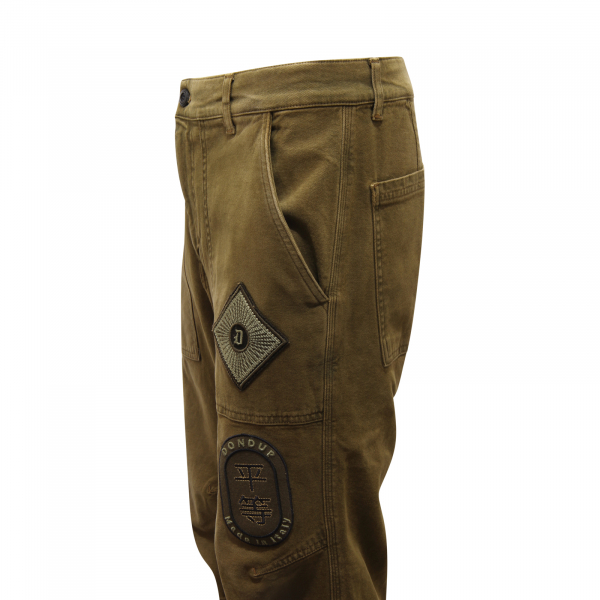 M7007 PANTALONE UOMO DONDUP GIL MAN TROUSERS GREEN