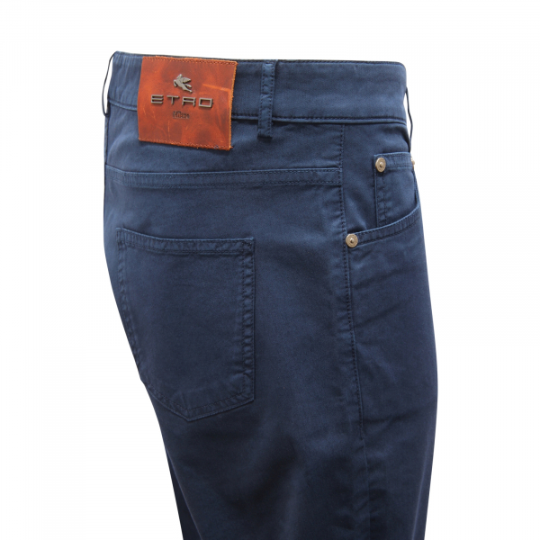 M7048 PANTALONE 5 TASCHE UOMO ETRO MAN TROUSERS BLUE