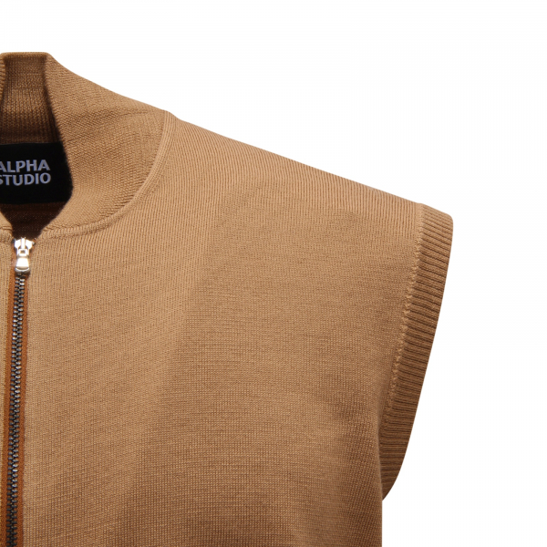 M7449 GILET UOMO ALPHA STUDIO MAN WOOL WAISTCOAT