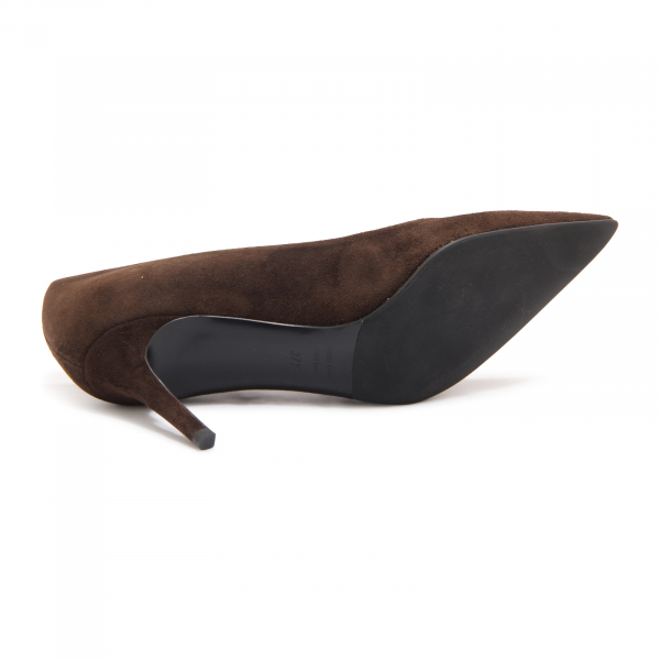 M7463 DECOLLETE DONNA LELLA BALDI WOMAN SUEDE SHOES BROWN