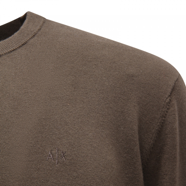 M8333 MAGLIONE UOMO ARMANI EXCHANGE MAN COTTON/CASHMERE SWEATER GREEN