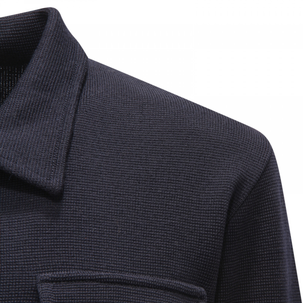 M8412 CARDIGAN UOMO BECOME MAN WOOL BLEND SWEATER BLUE