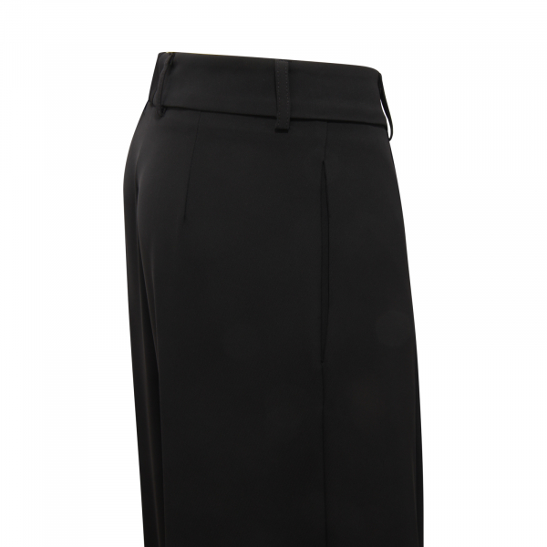 M8574 PANTALONE DONNA KONTATTO WOMAN TROUSERS BLACK