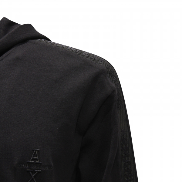 M8894 FELPA UOMO ARMANI EXCHANGE MAN FULL ZIP SWEATSHIRT BLACK