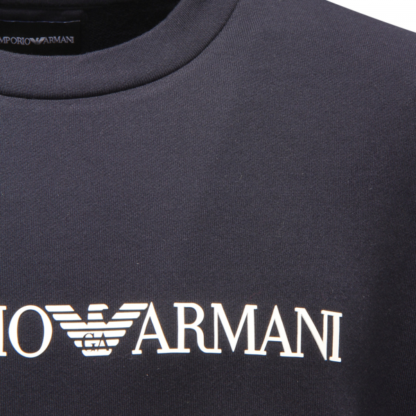 M8941 FELPA UOMO EMPORIO ARMANI ESSENTIAL MAN SWEATSHIRT BLUE
