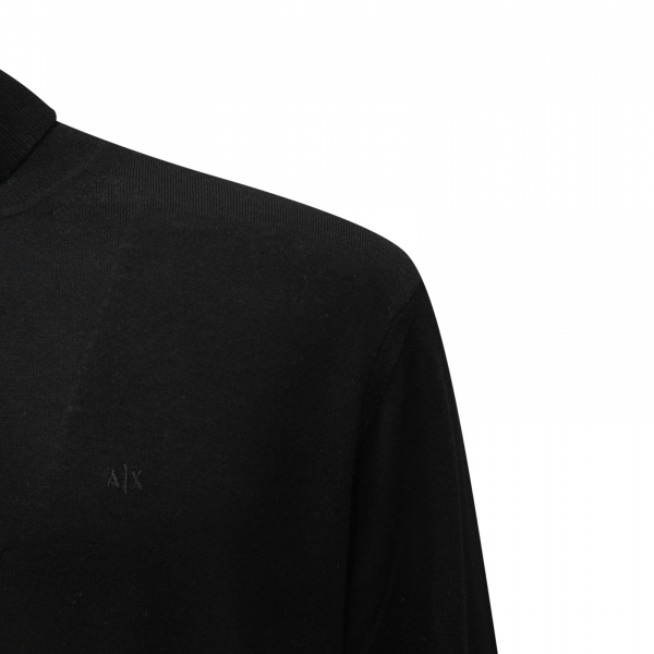M8993 DOLCEVITA UOMO ARMANI EXCHANGE MAN TURTLENECK SWEATER BLACK