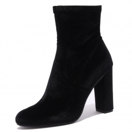 3361AB tronchetto donna velvet STEVE MADDEN EDITT scarpe black boot shoe woma