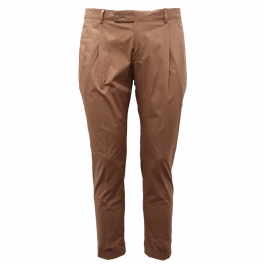 7271AH pantalone uomo BERNESE MILANO light brown cotton trouser man