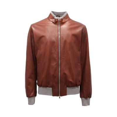 0038AS giubbotto uomo BARBA NAPOLI man leather jacket