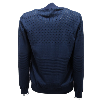 0045O giubbotto HOSIO blu felpe giubbotti uomo jacket BOMBER men