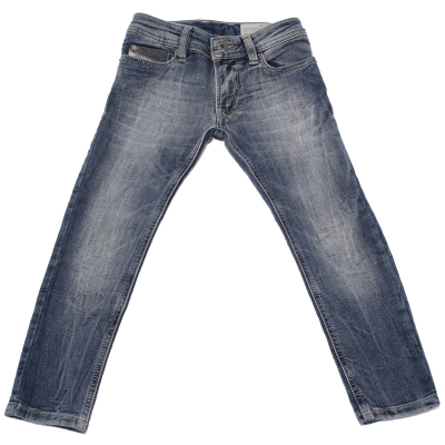 0053W jeans bimbo DIESEL blu denim stretch skinny pant kid