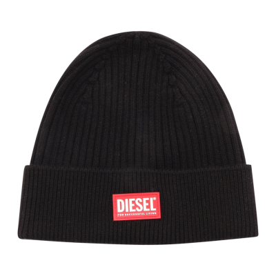 0720AQ cuffia uomo DIESEL K-CODER man beanie hat black