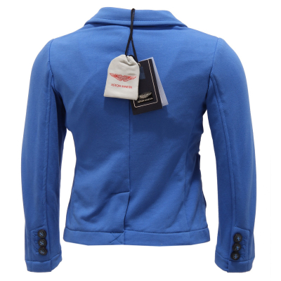 0870T giacca bimbo ASTON MARTIN jersey stretch bluette jacket kid