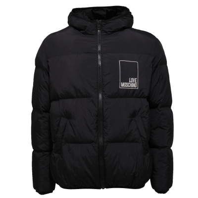 1034AC giubbotto uomo LOVE MOSCHINO black jacket men