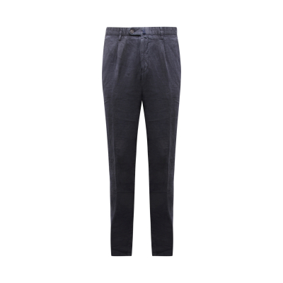 1180AT pantalone uomo VIGANO' man linen trousers blue