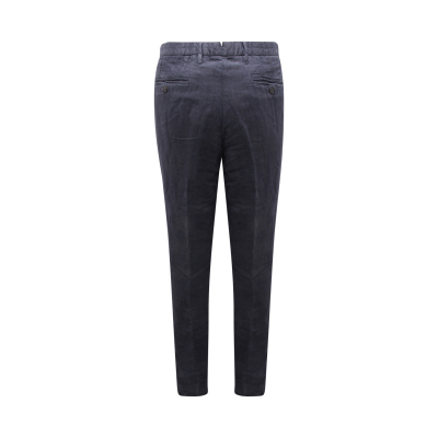 1180AT pantalone uomo VIGANO' man linen trousers blue