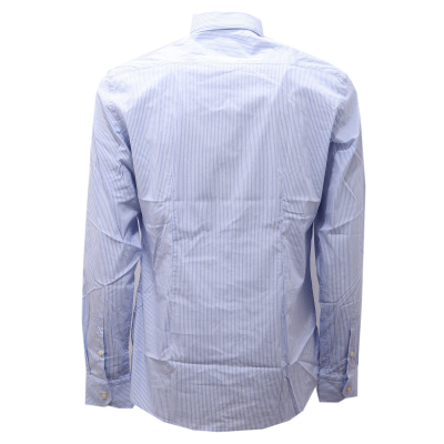 1181AG camicia uomo AT.P.CO ESSENTIAL white/light blue cotton blend shirt man