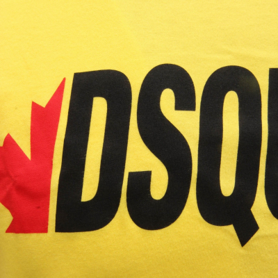 1613AH maglia uomo DSQUARED2 yellow cotton t shirt man