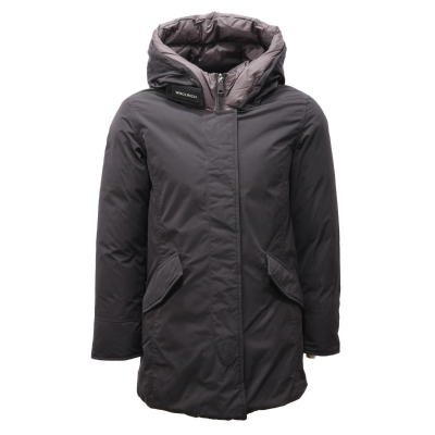 2305AL piumino bimba girl WOOLRICH kids REVERSIBLE down parka black