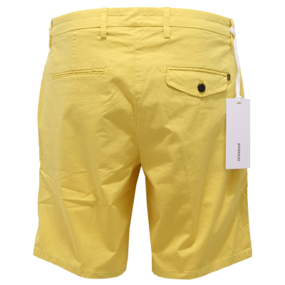 2957Z bermuda uomo DONDUP slide button yellow cotton shorts man