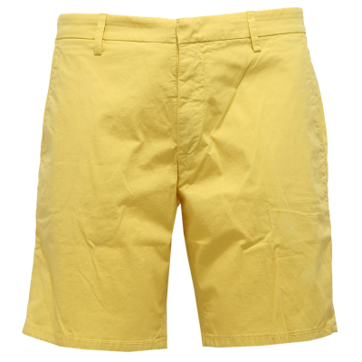 2957Z bermuda uomo DONDUP slide button yellow cotton shorts man