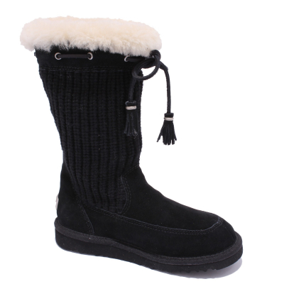 3304Y (NO BOX) stivale bimba girl UGG scarpe wool shoe boot black