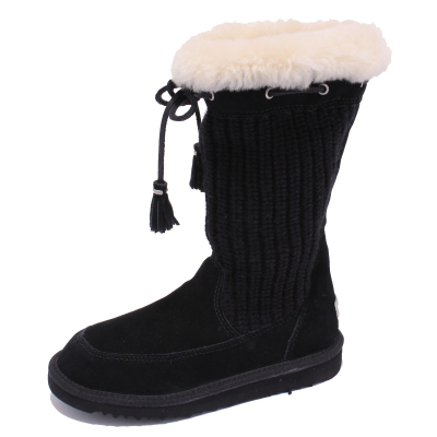 3304Y (NO BOX) stivale bimba girl UGG scarpe wool shoe boot black