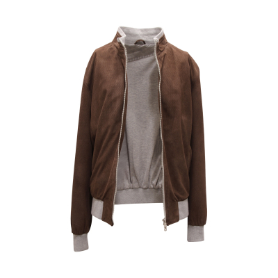 3390AS giubbotto uomo BARBA NAPOLI man perforated suede jacket