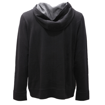 3393AF felpa uomo H953 black cotton full zip sweatshirt man