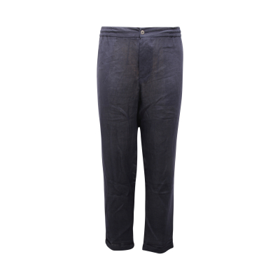 4430AT pantalone uomo ALPHA STUDIO man linen trousers blue
