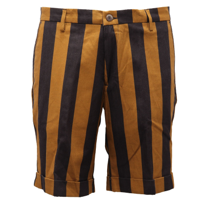 4495AF bermuda uomo MICHAEL COAL cotton/linen striped short pant
