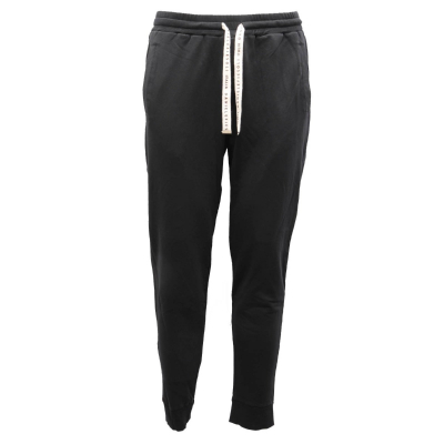 5234AH pantalone uomo DANIELE FIESOLI black cotton sweatpants man