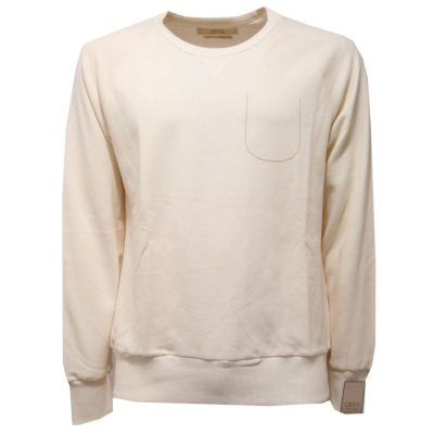 5291AC felpa uomo CRUNA ivory cotton sweater men