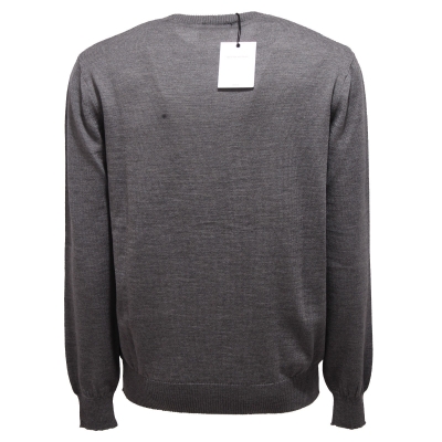 5528Z maglione uomo PREMIUM MOOD DENIM SUPERIOR wool GREY sweater man